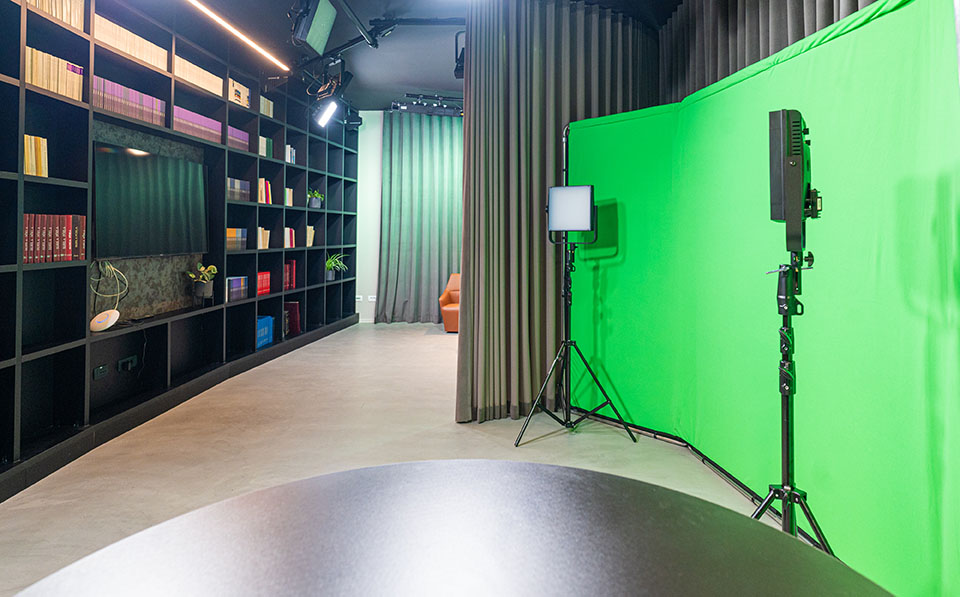 Studio Green screen position 1